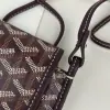  Goyard Plumet Pocket Wallet Strap Bag Burgundy #3405 - Image 5