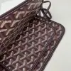  Goyard Plumet Pocket Wallet Strap Bag Burgundy #3405 - Image 6