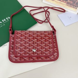 Replica Goyard Plumet Pocket Wallet Strap Bag Red #3406