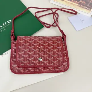 Replica Goyard Plumet Pocket Wallet Strap Bag Red #3406