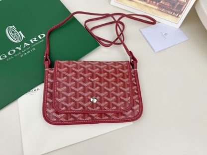 Replica Goyard Plumet Pocket Wallet Strap Bag Red #3406