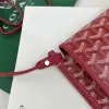  Goyard Plumet Pocket Wallet Strap Bag Red #3406 - Image 4