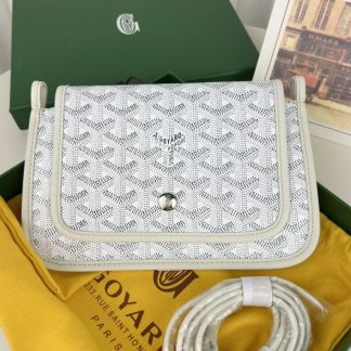 Replica Goyard Plumet Pocket Wallet Strap Bag White #3407