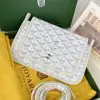  Goyard Plumet Pocket Wallet Strap Bag White #3407 - Image 13