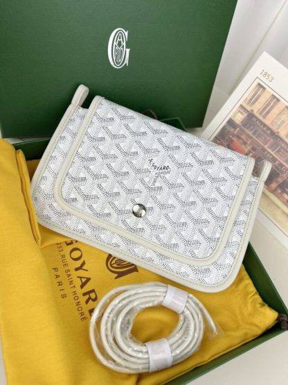  Goyard Plumet Pocket Wallet Strap Bag White #3407 - Image 13