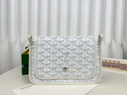  Goyard Plumet Pocket Wallet Strap Bag White #3407 - Image 14