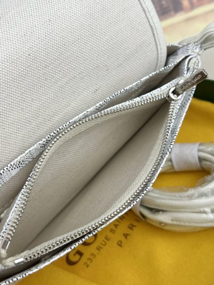  Goyard Plumet Pocket Wallet Strap Bag White #3407 - Image 9