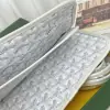  Goyard Plumet Pocket Wallet Strap Bag White #3407 - Image 15
