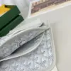  Goyard Plumet Pocket Wallet Strap Bag White #3407 - Image 10