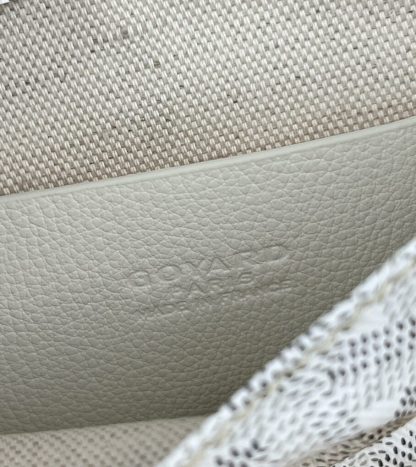  Goyard Plumet Pocket Wallet Strap Bag White #3407 - Image 5