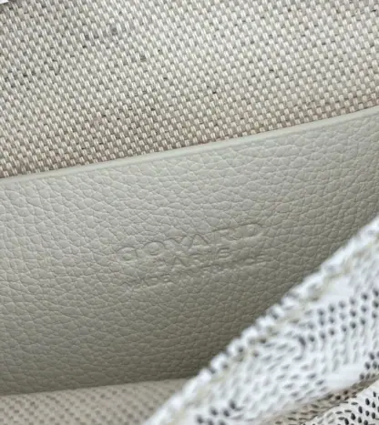  Goyard Plumet Pocket Wallet Strap Bag White #3407 - Image 5