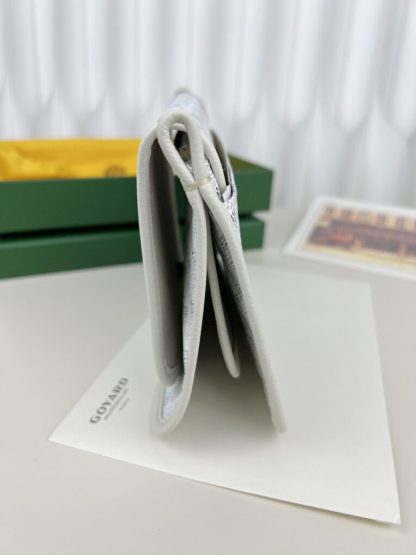  Goyard Plumet Pocket Wallet Strap Bag White #3407 - Image 6