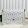  Goyard Plumet Pocket Wallet Strap Bag White #3407 - Image 8