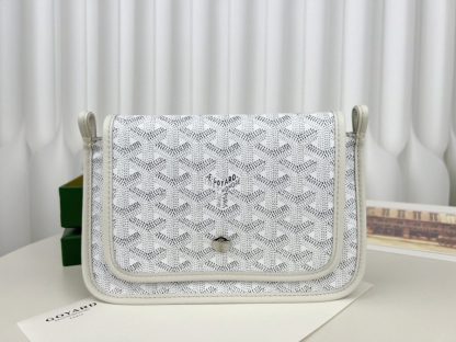  Goyard Plumet Pocket Wallet Strap Bag White #3407 - Image 8