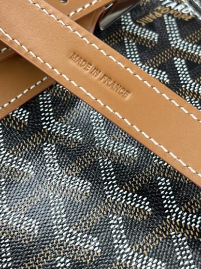  Goyard Boston 45 bag Travel Bags Black & Tan #3363 - Image 9
