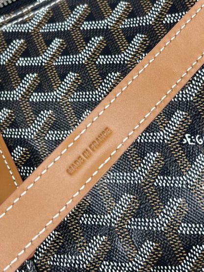  Goyard Boston 45 bag Travel Bags Black & Tan #3363 - Image 10