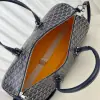  Goyard Boston 45 bag Travel Bags Navy Blue #3364 - Image 13