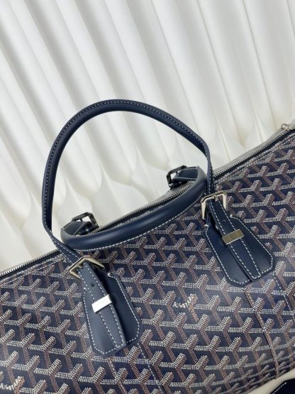  Goyard Boston 45 bag Travel Bags Navy Blue #3364 - Image 15