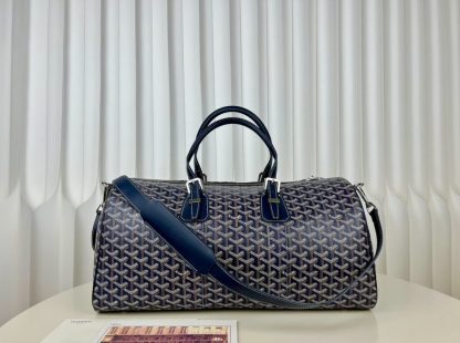 Replica Goyard Boston 45 bag Travel Bags Navy Blue #3364