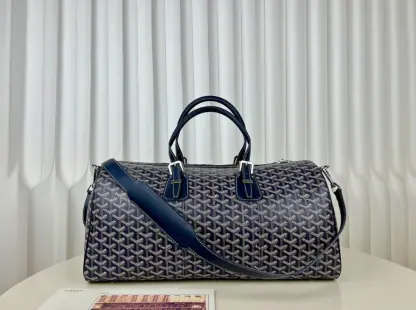 Replica Goyard Boston 45 bag Travel Bags Navy Blue #3364