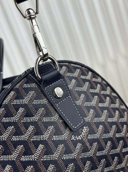  Goyard Boston 45 bag Travel Bags Navy Blue #3364 - Image 4