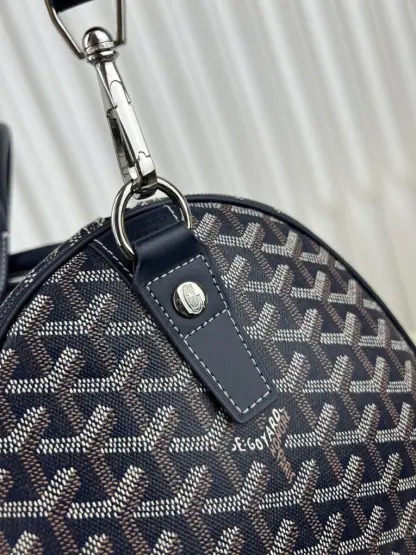  Goyard Boston 45 bag Travel Bags Navy Blue #3364 - Image 4