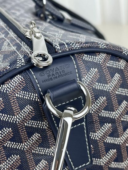  Goyard Boston 45 bag Travel Bags Navy Blue #3364 - Image 3