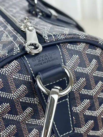  Goyard Boston 45 bag Travel Bags Navy Blue #3364 - Image 3