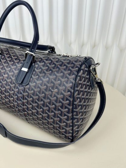  Goyard Boston 45 bag Travel Bags Navy Blue #3364 - Image 8
