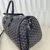  Goyard Boston 45 bag Travel Bags Navy Blue #3364 - Image 9