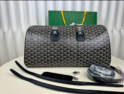  Goyard Boston 45 bag Travel Bags Black #3365 - Image 10