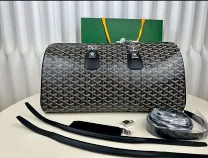  Goyard Boston 45 bag Travel Bags Black #3365 - Image 10