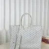  Goyard Anjou GM Bag White Tote #3372 - Image 14