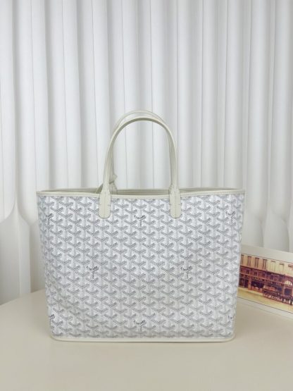  Goyard Anjou GM Bag White Tote #3372 - Image 10