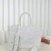  Goyard Anjou GM Bag White Tote #3372 - Image 15