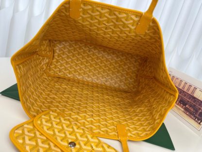  Goyard Anjou GM Bag Yellow Tote #3373 - Image 4