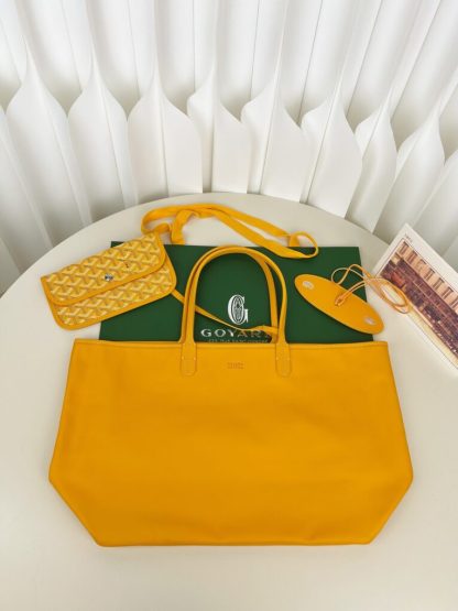  Goyard Anjou GM Bag Yellow Tote #3373 - Image 7