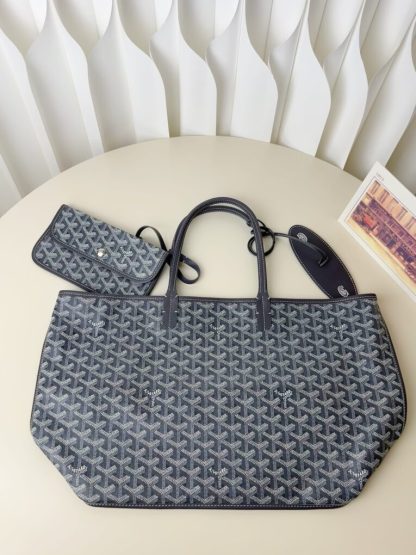  Goyard Anjou GM Bag Grey Tote #3370 - Image 8