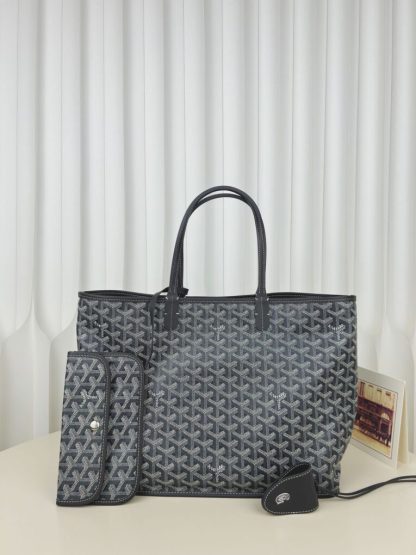  Goyard Anjou GM Bag Grey Tote #3370 - Image 10