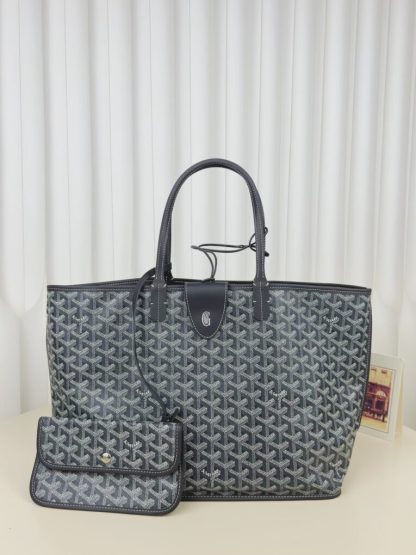  Goyard Anjou GM Bag Grey Tote #3370 - Image 11