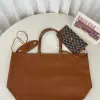  Goyard Anjou GM Bag Black and Tan Tote #3369 - Image 17