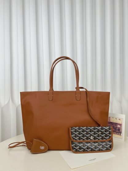 Replica Goyard Anjou GM Bag Black and Tan Tote #3369
