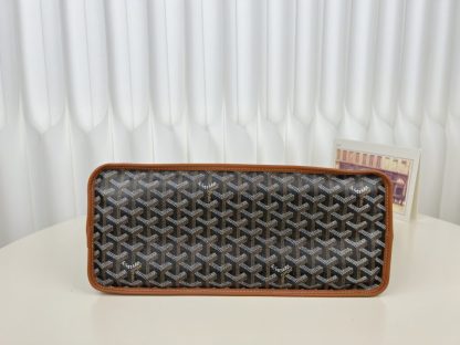  Goyard Anjou GM Bag Black and Tan Tote #3369 - Image 23