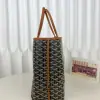  Goyard Anjou GM Bag Black and Tan Tote #3369 - Image 9