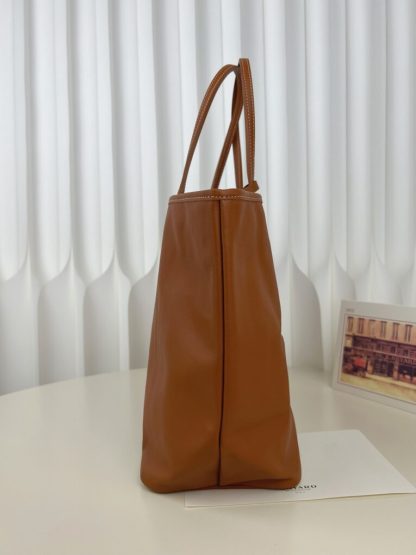  Goyard Anjou GM Bag Black and Tan Tote #3369 - Image 15