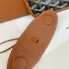  Goyard Anjou GM Bag Black and Tan Tote #3369 - Image 4