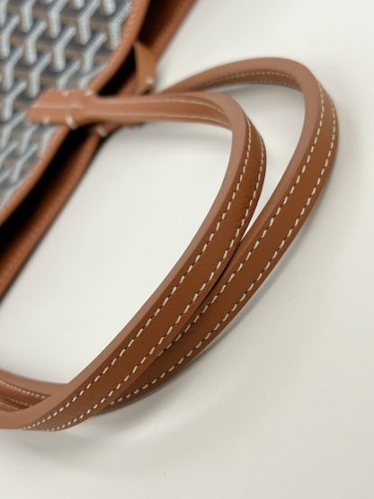  Goyard Anjou GM Bag Black and Tan Tote #3369 - Image 5