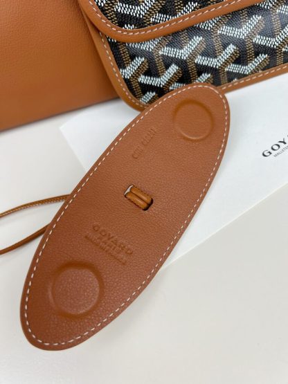  Goyard Anjou GM Bag Black and Tan Tote #3369 - Image 2