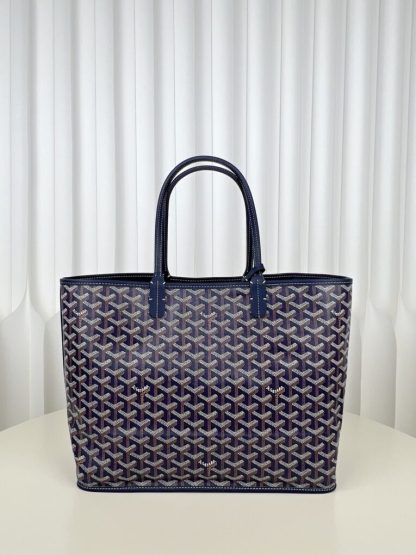  Goyard Anjou GM Bag Navy Blue Tote #3371 - Image 12
