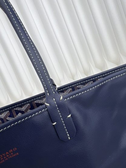  Goyard Anjou GM Bag Navy Blue Tote #3371 - Image 4